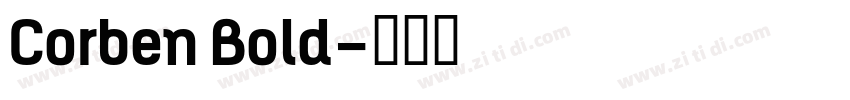 Corben Bold字体转换